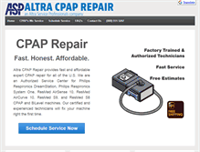 Tablet Screenshot of cpap-repair.com